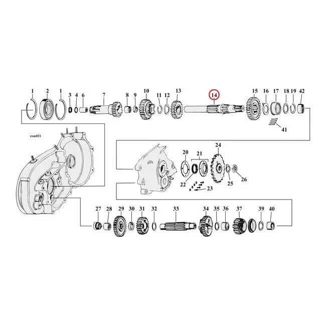 Eje Principal De Transmisión Para Harley Davidson XL