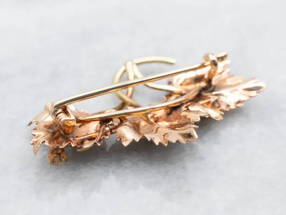 Antique Old Mine Cut Diamond Three Leaf Brooch compatibel met VW Golf 7