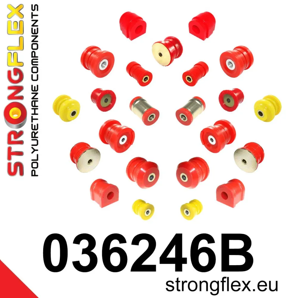 Full suspension polyurethane bush kit - BMW > X3 > I E83 - Set voor vooras