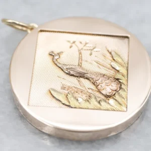 OEM Kwaliteit Antique Meerkleurig Gold Peacock Pendant
