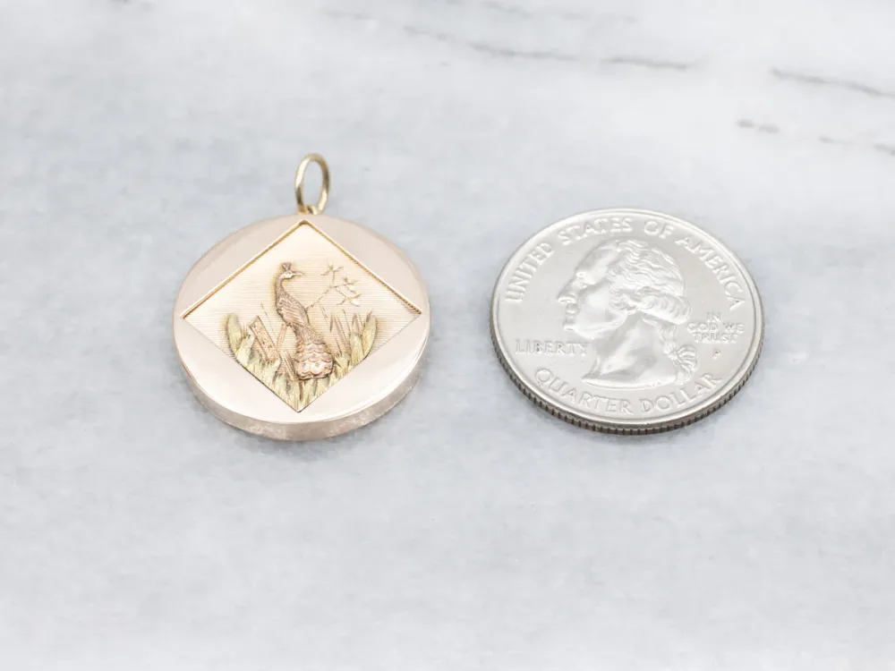 OEM Kwaliteit Antique Meerkleurig Gold Peacock Pendant