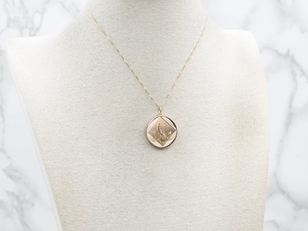 OEM Kwaliteit Antique Meerkleurig Gold Peacock Pendant