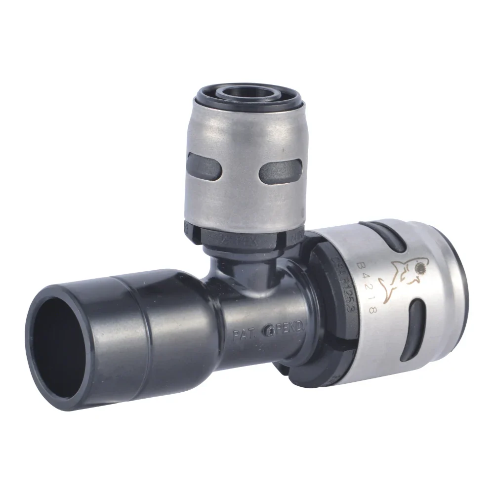SharkBite EvoPEX 3/4- CTS x 3/4- x 1/2- Push-to-Connect Reducing Street Tee pak van 3
