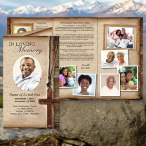 Shepherd Trifold Funeral Brochure Template - Directe Montage Legal