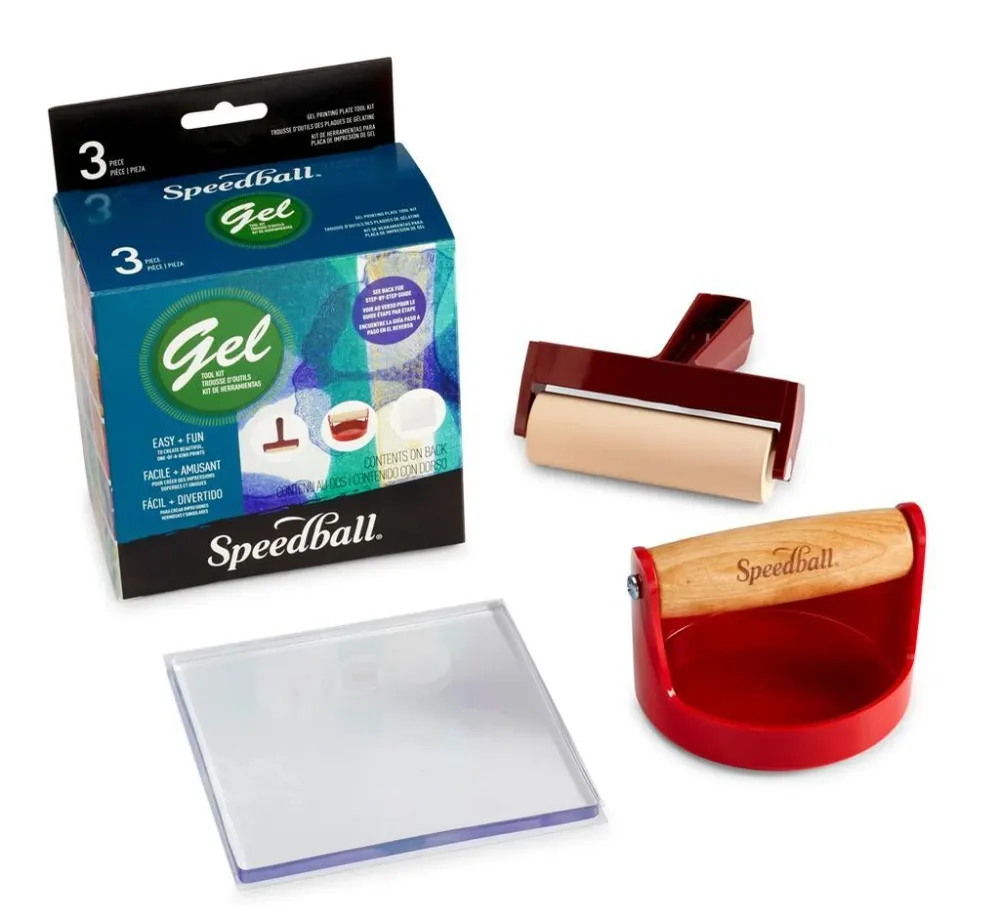 Speedball - Gel Printing Kit - 3 pz met TÜV-goedkeuring