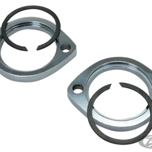 GZP Exhaust flanges C-clips 84-up Harley-Davidson gepolijst roestvrij staal