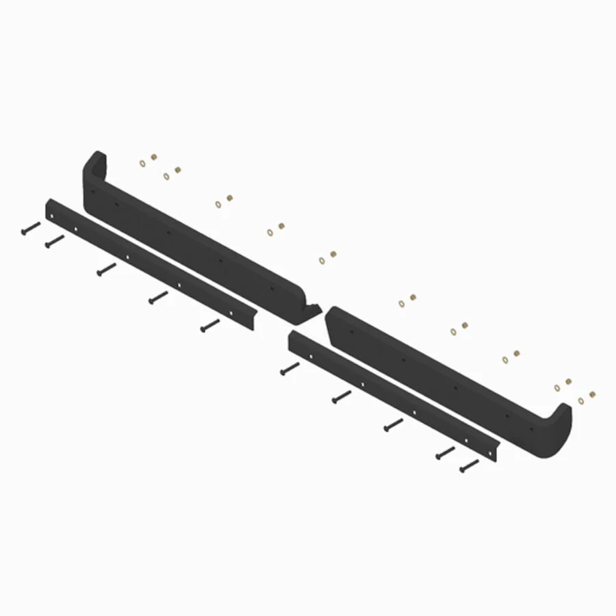 Boss MSC18239 Urethane Edge Kit, 9'2", V-Xt met Handleiding en Diagram