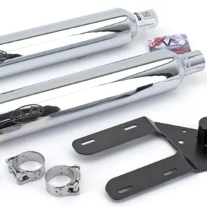 Escape Homologado V-Performance Cromado Para Harley-Davidson Softail M8 met Dieptemeter