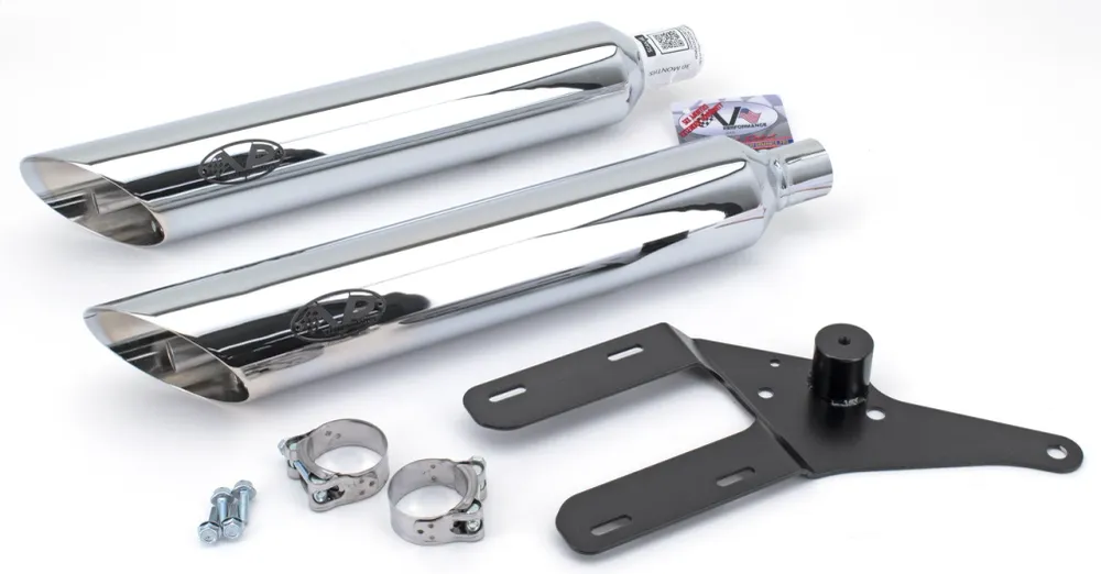Motor Demontage Escape Homologado V-Performance Cromado Para Harley-Davidson Softail M8