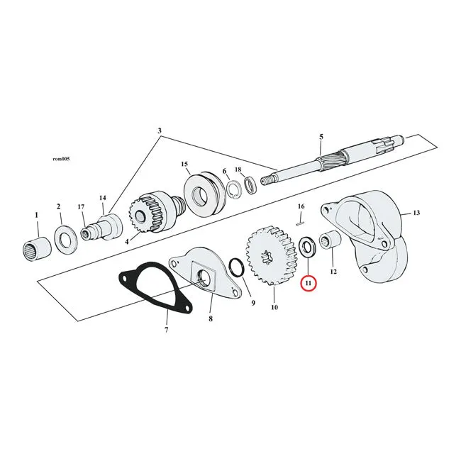 Thrust Washer Harley-Davidson voor Professionele Werkplaats