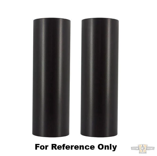 Straight Upper Fork Cover Black Powder Coated Satijnstof Harley-Davidson