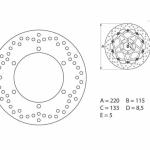 Disco de freno Brembo 68B40755