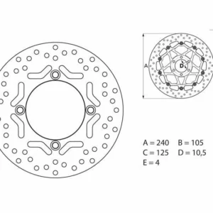 Disco de freno Brembo 68B40775