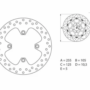 Disco de freno Brembo 68B407A4