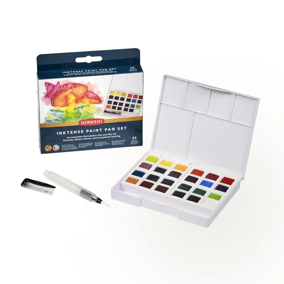 Zware Dienst Derwent - Inktense Pain Pan Set - 24 colores