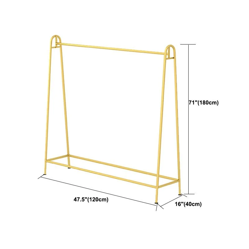 Metal Modern Coat Hanger Hanging Rail Coat Rack Entryway Kit Gouden 16l