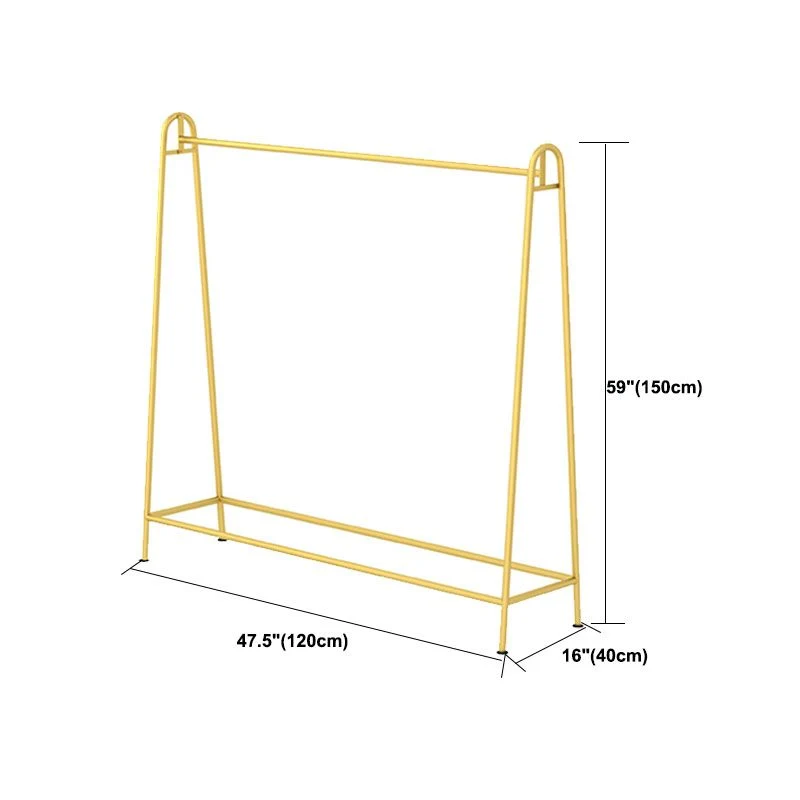 Metal Modern Coat Hanger Hanging Rail Coat Rack Entryway Kit Gouden 16l