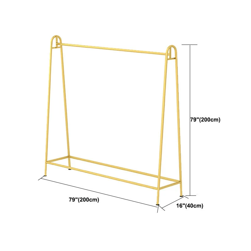 Metal Modern Coat Hanger Hanging Rail Coat Rack Entryway Kit Gouden 16l