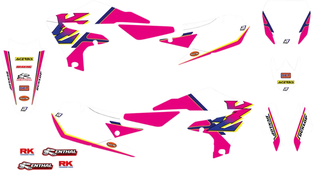 Ouderwets Graphic Kits Seat Covers Yamaha YZ250F 19-22