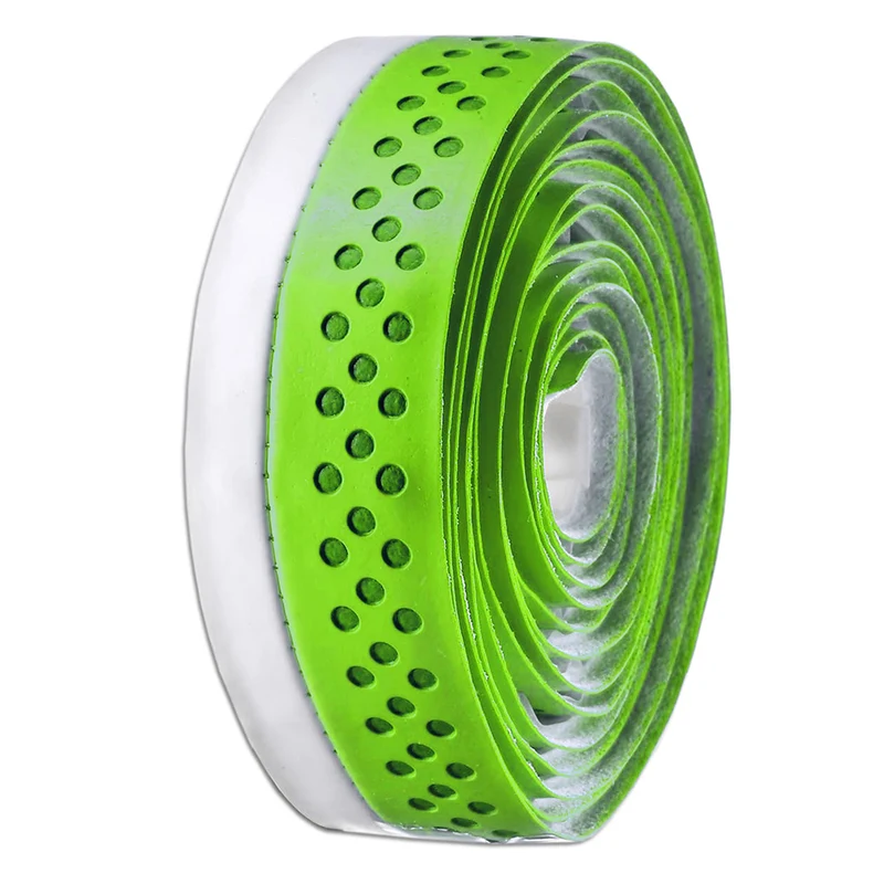 Automatische Cinta para manillar de carretera VELO Cuero sintético (PU) perforada verde/blanco