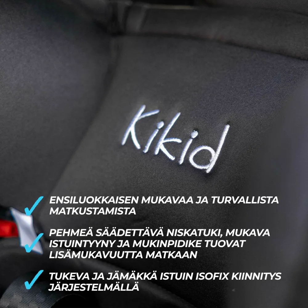 Kikid Car Seat Uitmuntend, ISOFIX, 9-36 kg Black Edition