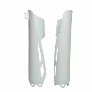 Protectores de horquilla RACETECH - blanco met CE-Goedkeuring