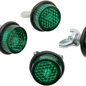CHRIS PRODUCTS LICENSE PLATE REFLECTORS KLEIN REFLECTORS 4-GREEN - Directe Montage