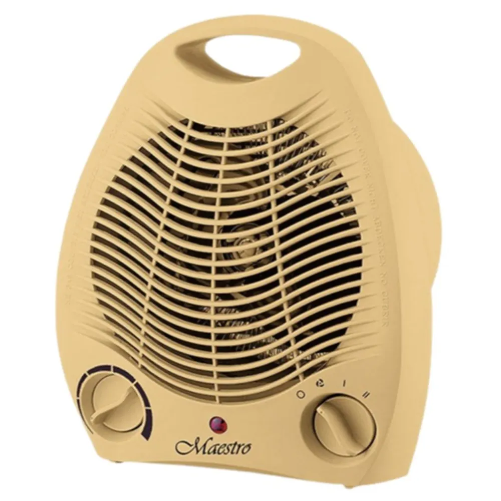 Maestro MR-920 Elektrische ventilatorkachel 2000W Drie werkingsmodi Warme en koude ventilator Handgreep Natuurtint