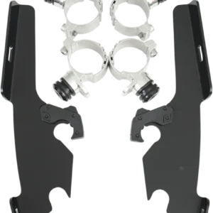 MEMPHIS SHADES METRIC BATWING FAIRING, WINDSHIELDS, DEFLECTORS AND ACCESSORIES MNT KIT FS VN900 CU BLK met voorgeboorde gaten
