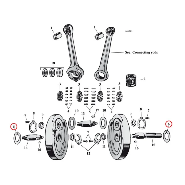 Flywheel Washer Sv, .090 Inch (OUTSIDE) Harley-Davidson Gehard Staal