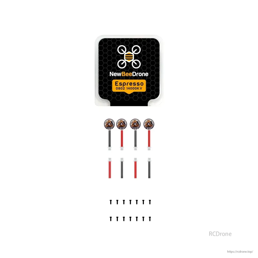 Motor Demontage NewBeeDrone 0802 Brushless FPV Motor 14000KV – Unibell Espresso Edition 2S Whoop Drones (Set 4)