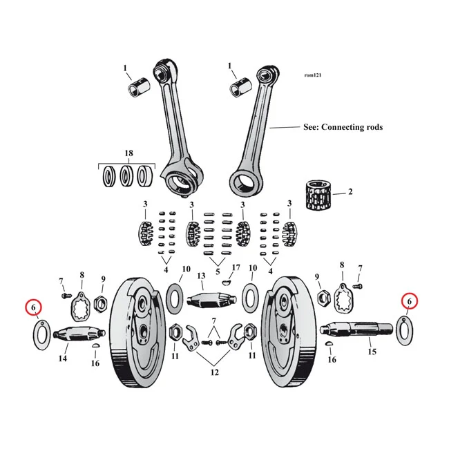 OEM Specificatie Flywheel Washer Sv, .094 Inch (OUTSIDE) Harley-Davidson