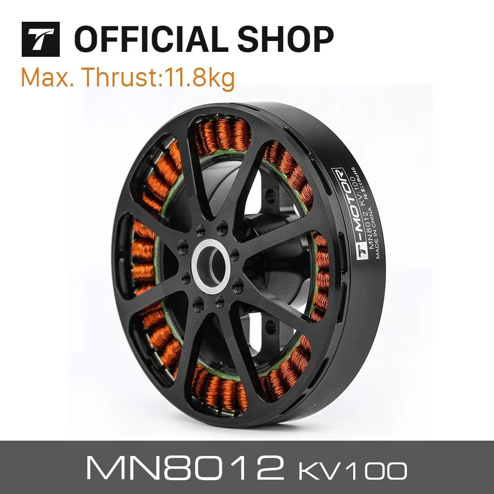 T-motor MN8012 KV100 12S Brushless Motor - Antigravity 8012 Max Thrust 11.8KG Outrunner Motor Multirotor RC Drone VTOL