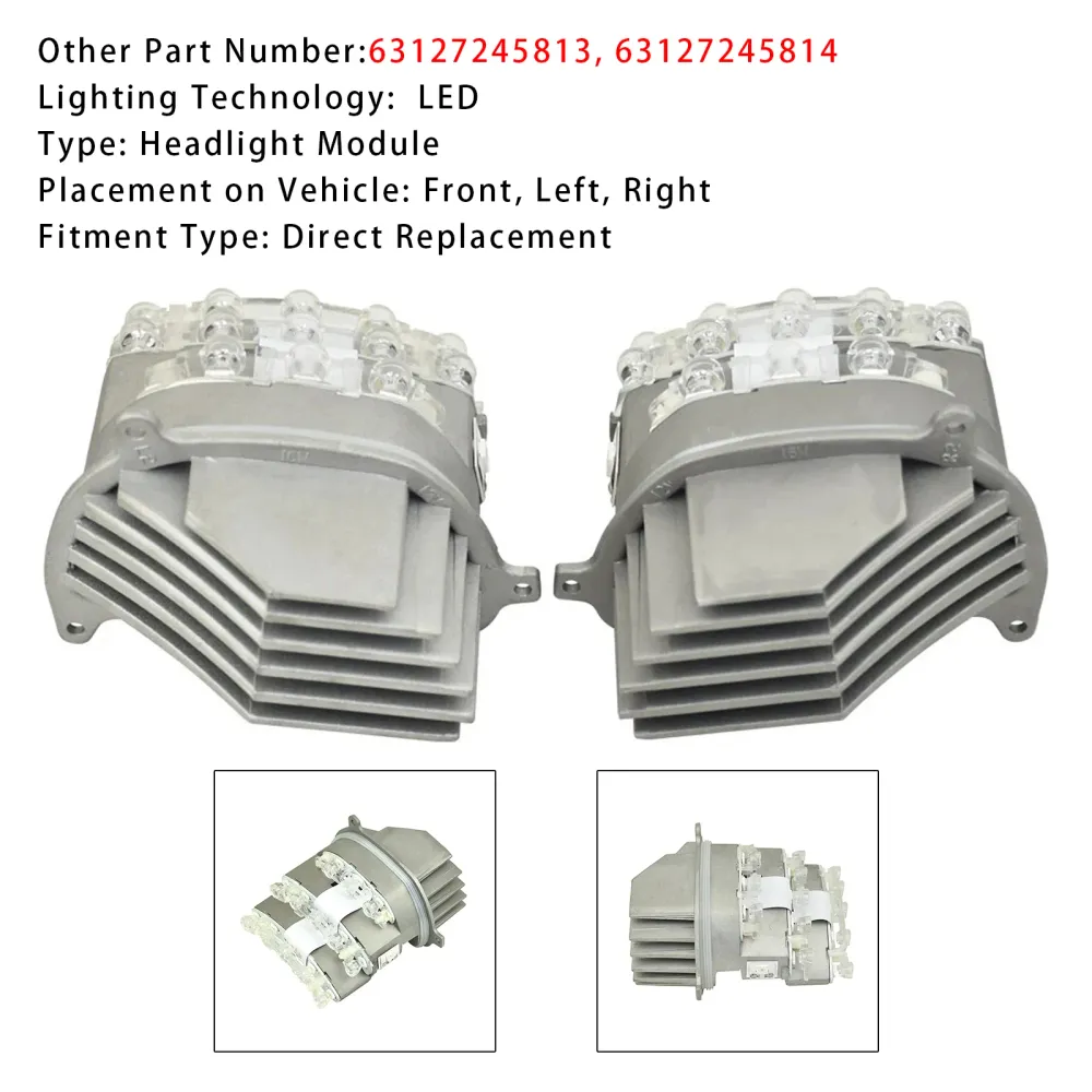 07.2007 - 05.2012 BMW 3-serie E91 LCI 2x richtingaanwijzer-koplampregeleenheidmodule 63127245813 14