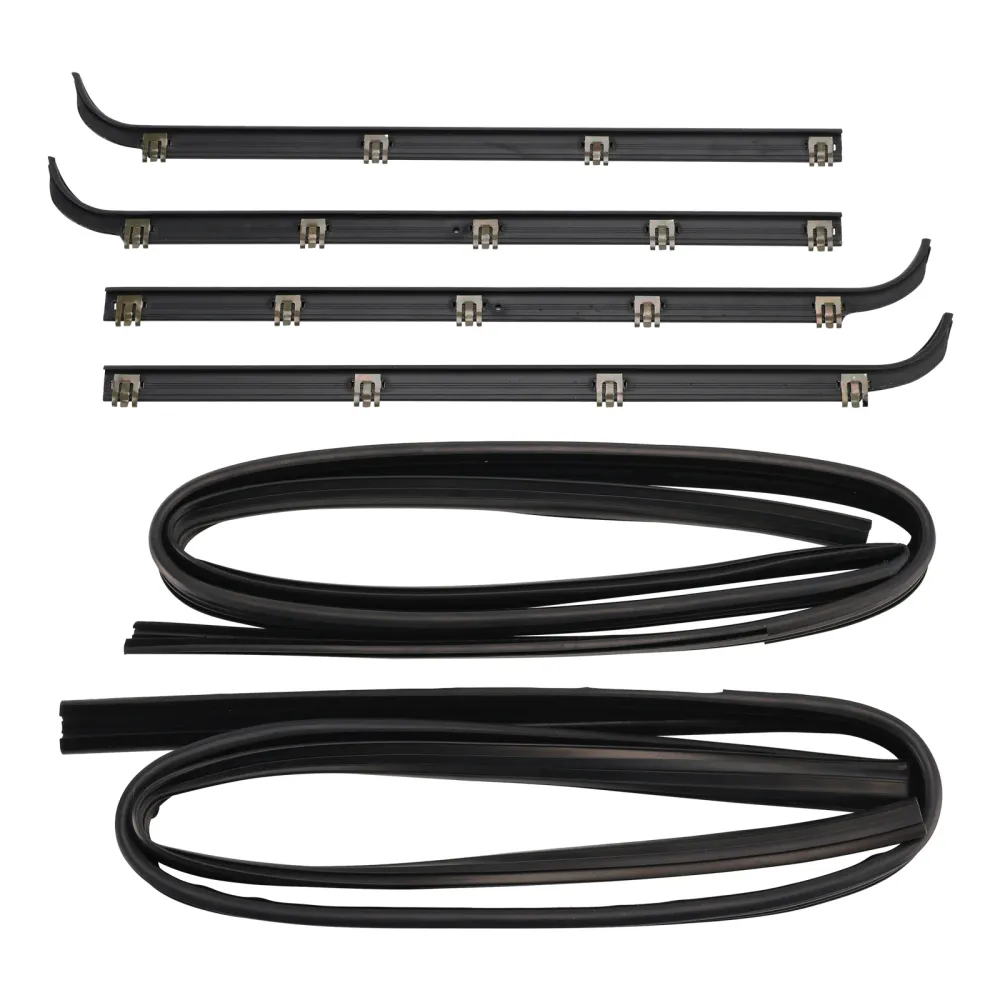 1987-1997 Ford F350 Truck Voorruit Sweep 4 STUKS Deur Raam Afdichting Riem Tochtstrip + 2 STUKS Seal Kit