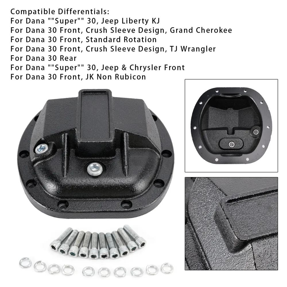 1987-2018 Jeep Wrangler differentieeldeksel voor Dana 30 Yukon YHCC-D30