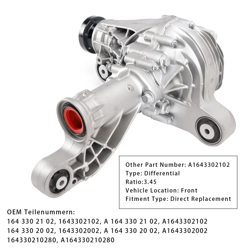 2010/02-2011/12 Mercedes-Benz M-Klasse W164 ML 350 CDi Differentieel Vooras 3.45 Overbrengingsverhouding 164330210280 A164...