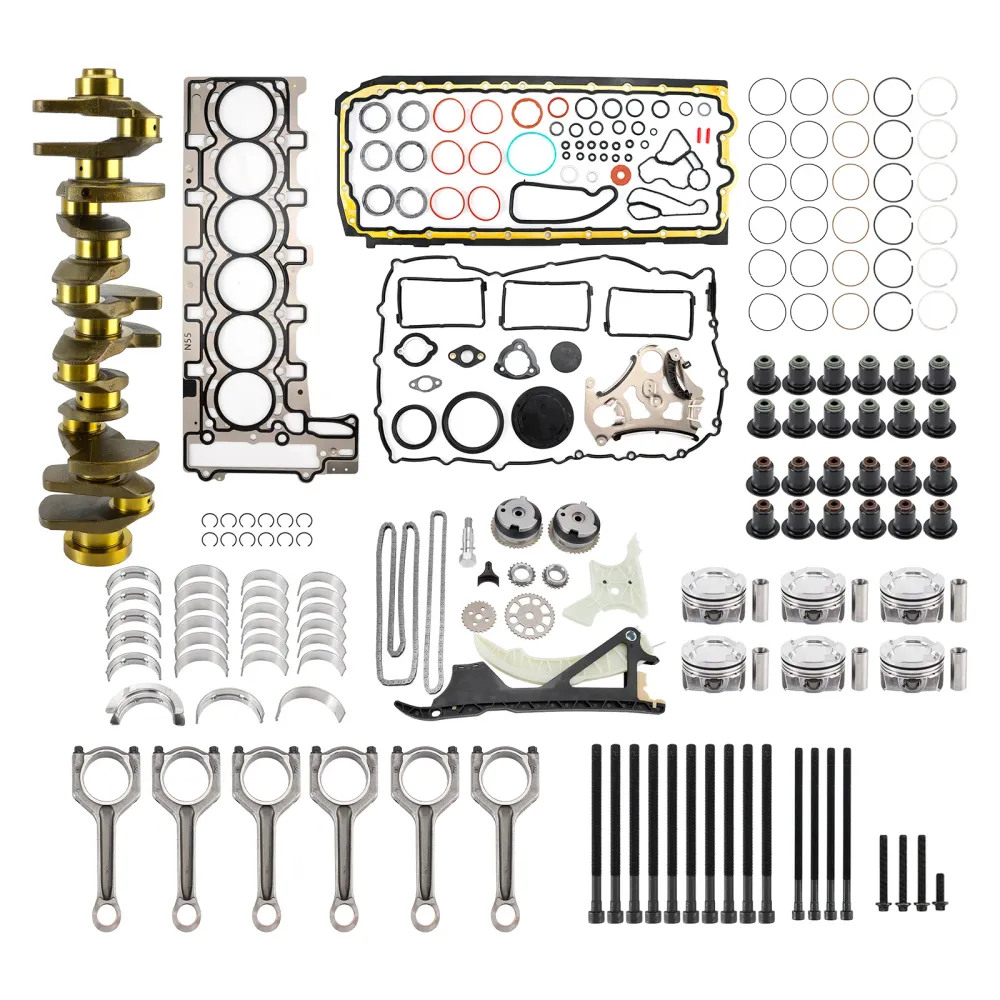 2010-2013 BMW 335i E90 E91 E92 E93 Motorrevisie Zuigers Pakkingen Kit Krukasstangen Timingset 11212163665