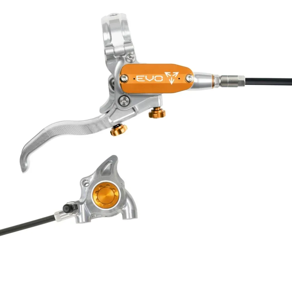 Achterrem HOPE TECH 4 EVO X2 FM Zilver/Oranje