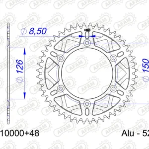 AFAM Aluminium Standard Rear Sprocket - 520