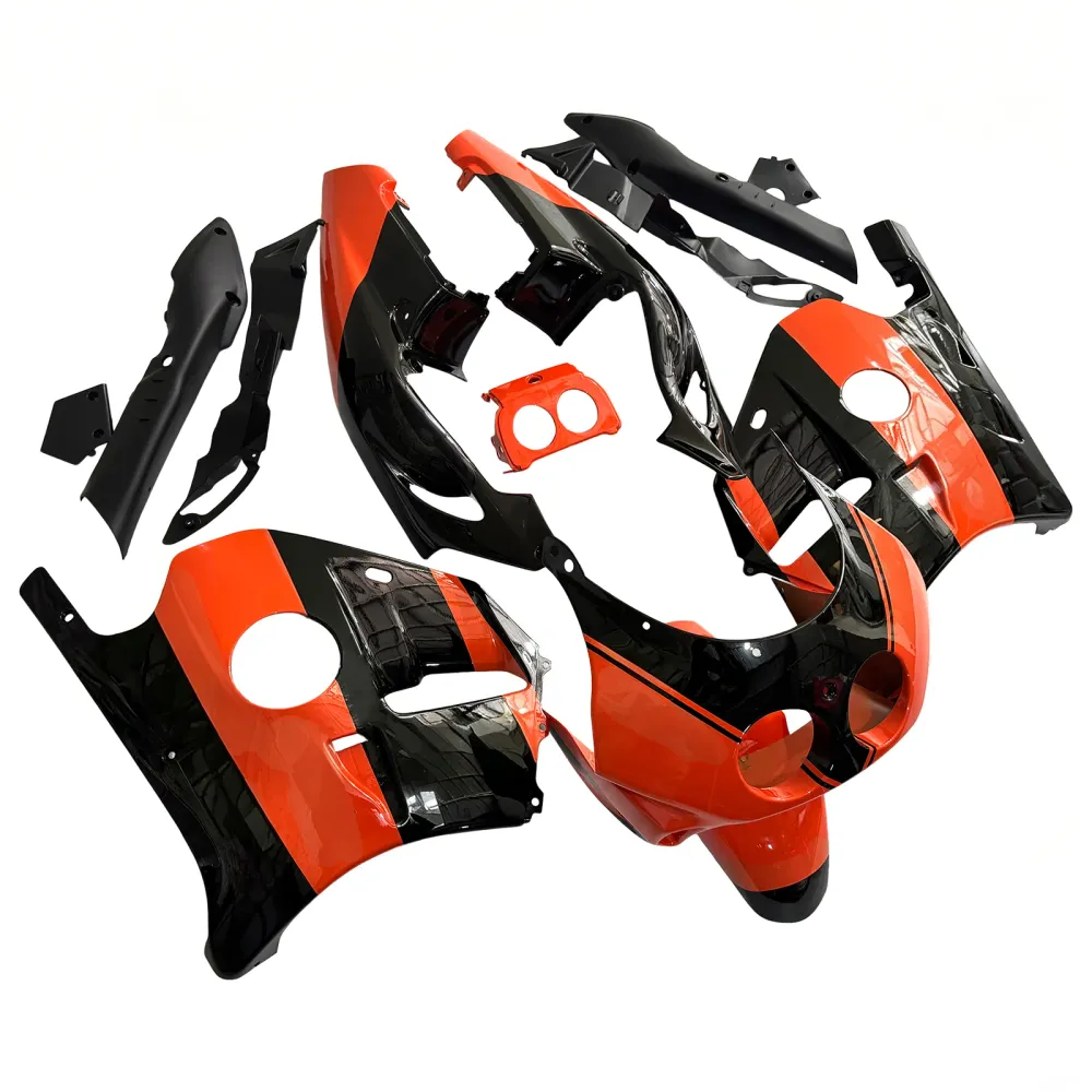Amotopart 1990-1998 Honda CBR250RR MC22 Orange Black Fairing Kit