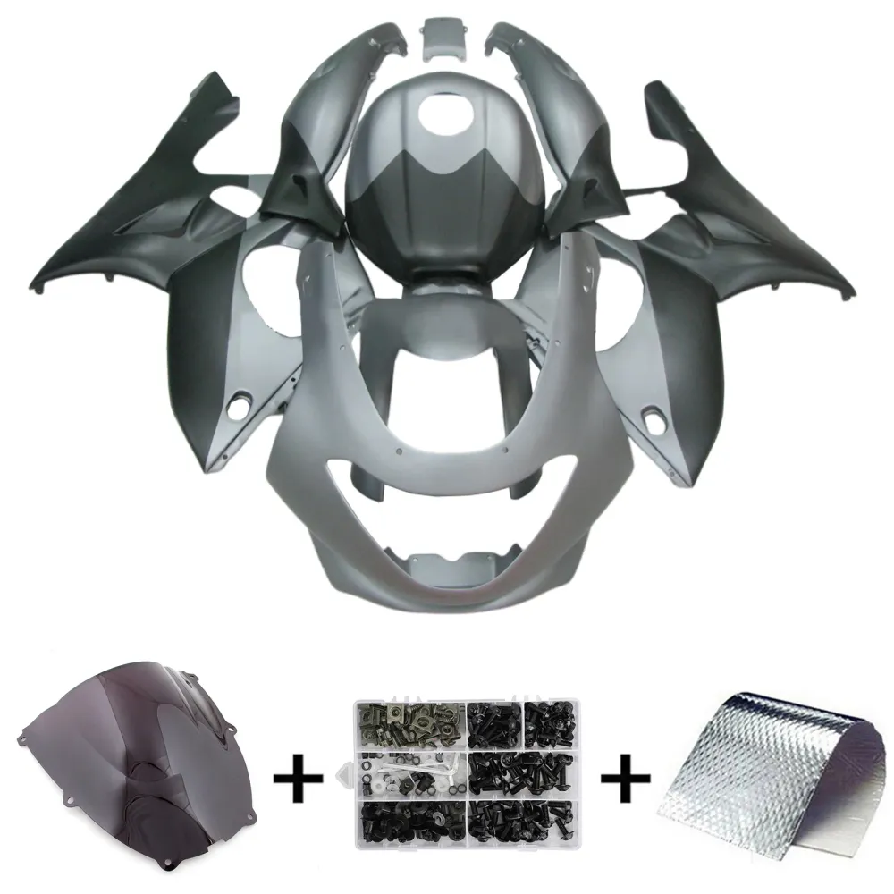 Amotopart 1996-2007 Yamaha YZF 600r Thundercat Mat Black Gray Fairing Kit