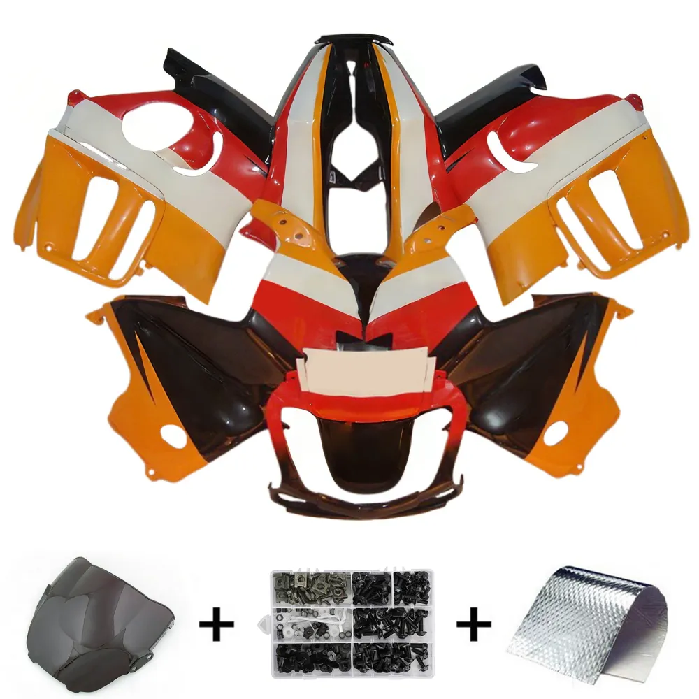 Amotopart 1997-1998 Honda CBR600 F3 Orange Black White Red Reding Kit