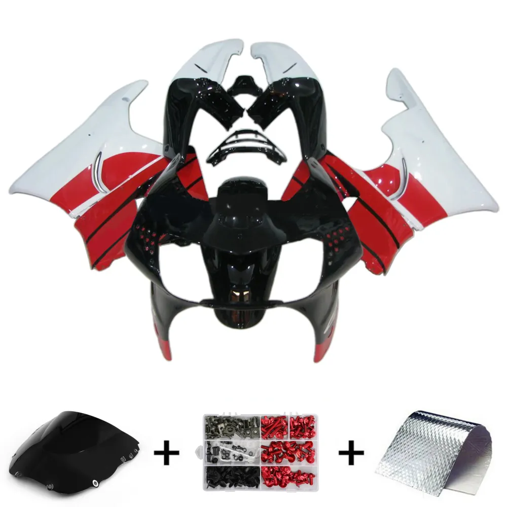 Amotopart 1998-1999 Honda CBR900RR 919 Black White Red Reding Kit