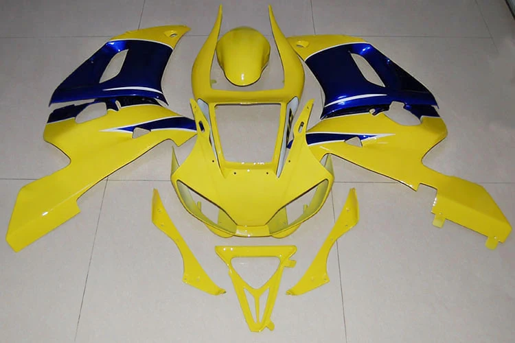 Amotopart 1998-2002 Yamaha YZF 600 R6 geelblauwe kuipset