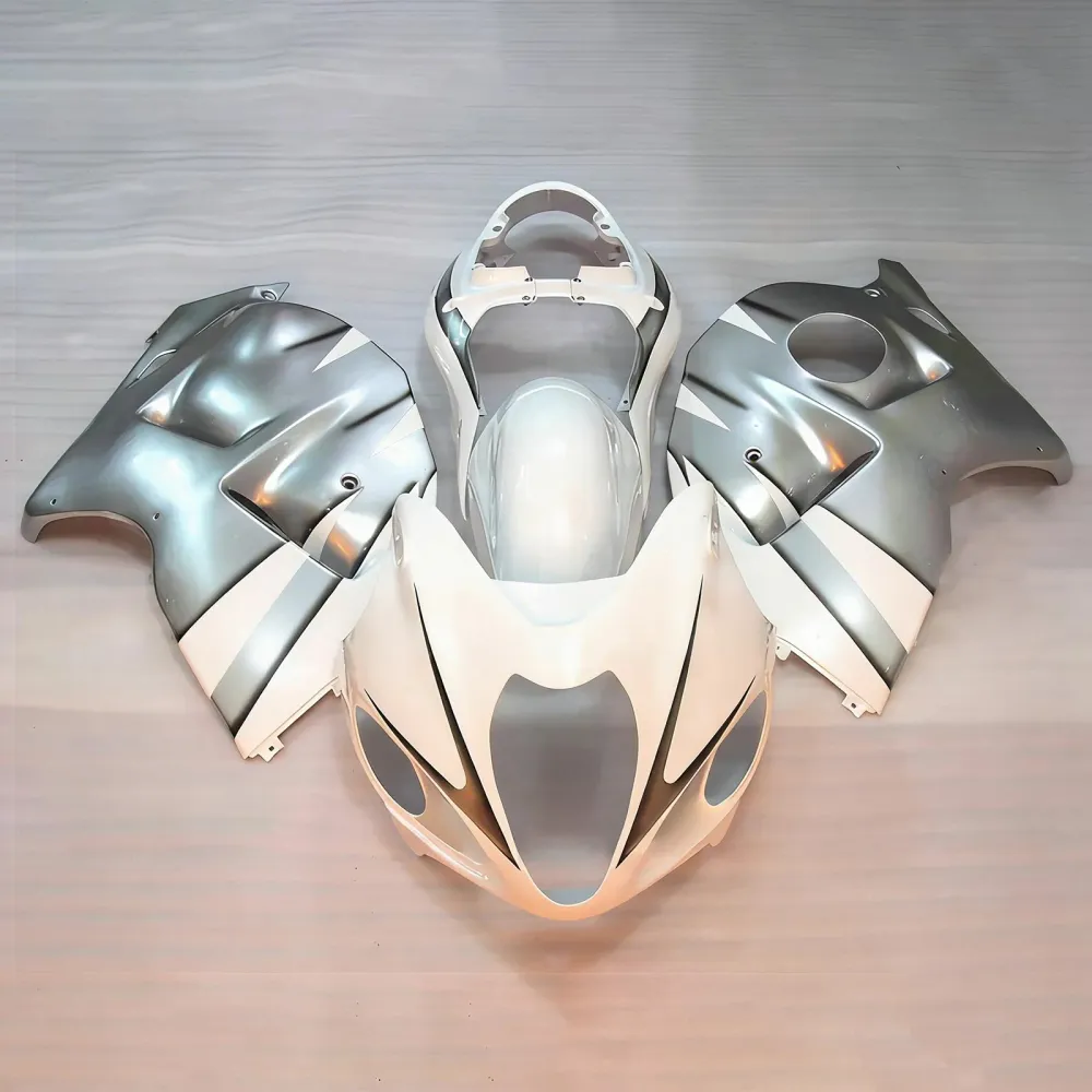 Amotopart 1999-2007 Suzuki Hayabusa GSX1300R wit zilver zwart kuipset