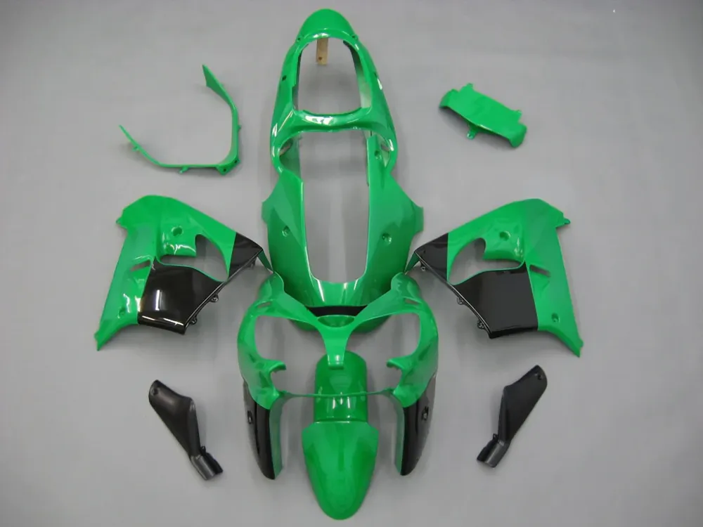 Amotopart 2000-2001 Kawasaki ZX9R groen-zwarte kuipset