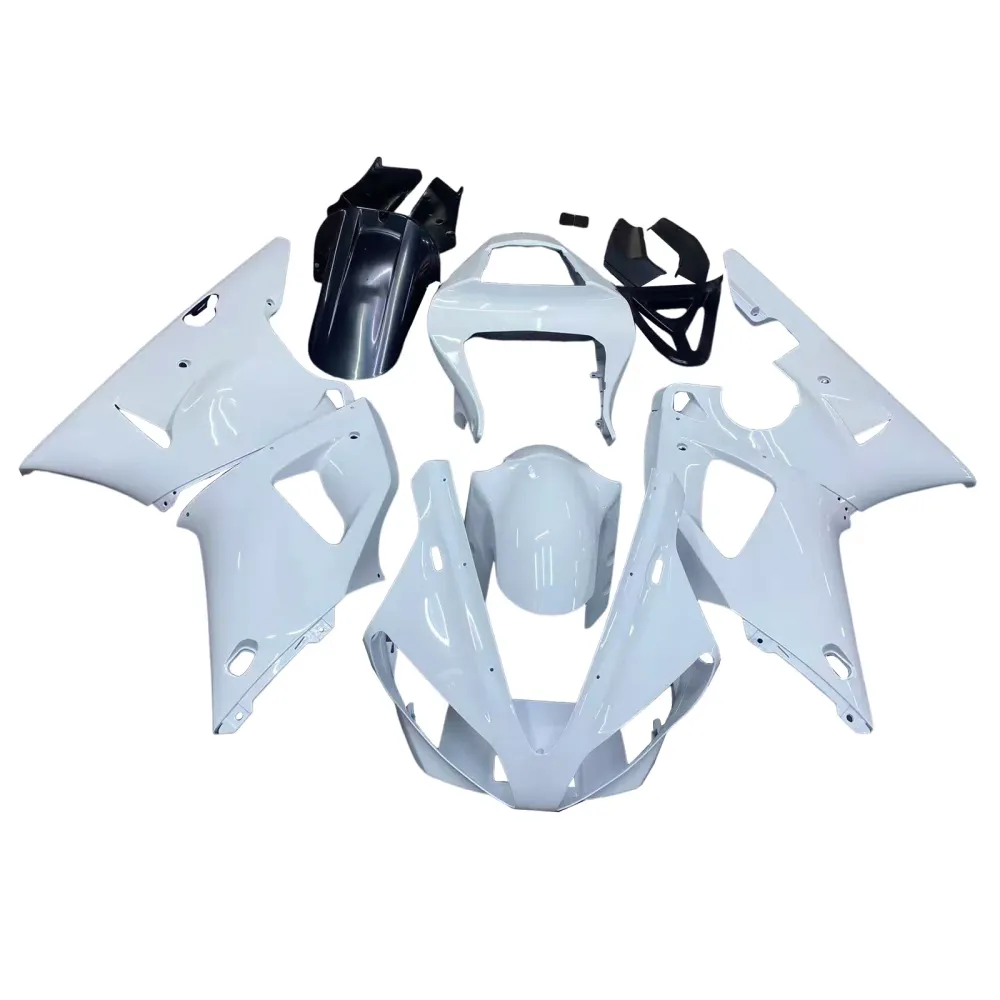 Amotopart 2000-2001 YAMAHA YZF 1000 R1 Glossy White Kuip Kit