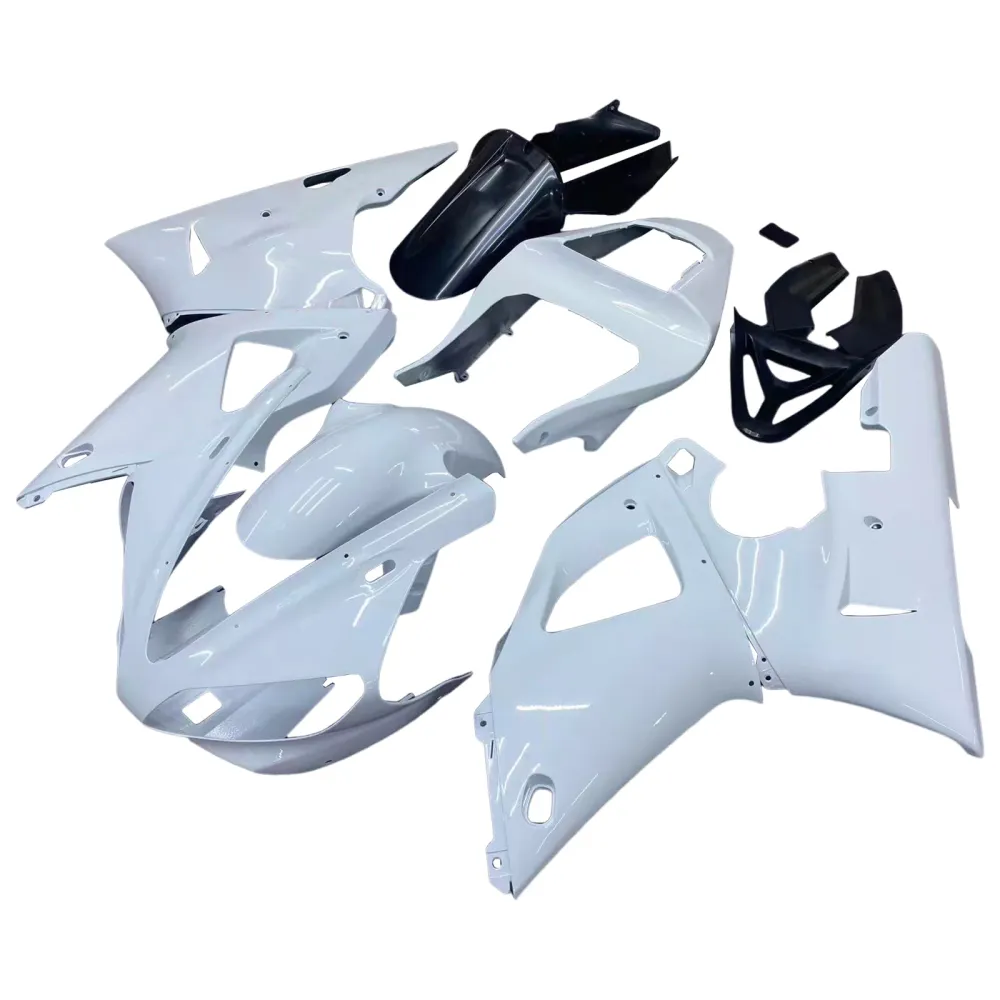 Amotopart 2000-2001 YAMAHA YZF 1000 R1 Glossy White Kuip Kit
