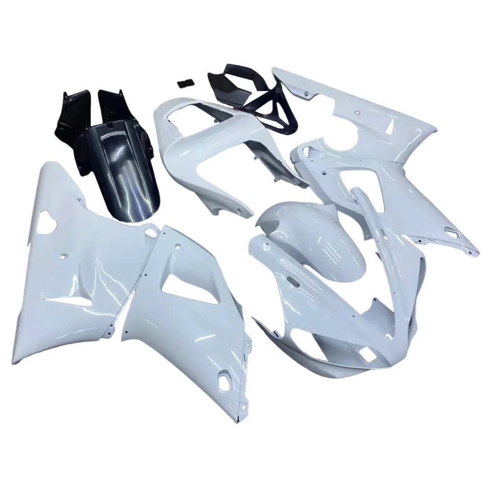 Amotopart 2000-2001 YAMAHA YZF 1000 R1 Glossy White Kuip Kit
